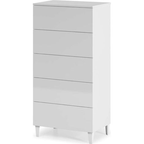 Sifonier 5 Cajones Pekin acabado blanco 117 cm(alto)61 cm(ancho)40 cm(fondo) (1/4)