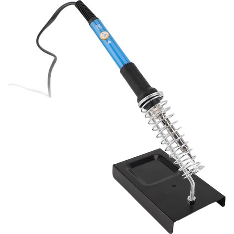 Kit de fer à souder électrique à température réglable, outil de soudage portable pour appareils électroniques (bleu) (1/5)