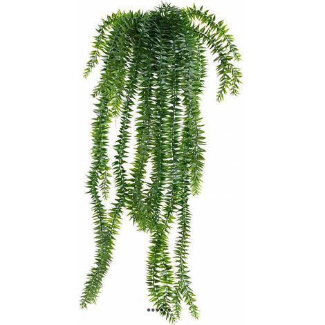 Lycopodium artificiel retombant en pot L 70 cm pour extérieur (1/3)