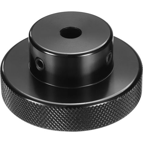 Manivelle en Alliage D'Aluminium Anodisé 8mm Alésage 60mm OD Noir (1/5)