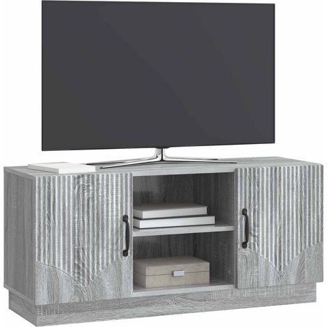 Maison Exclusive - Mobile TV Grigio Sonoma 102 x 34,5 x 47 cm Legno ingegnerizzato