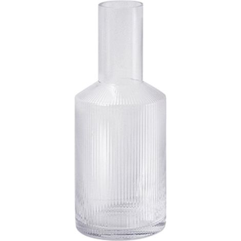 ferm-living Carafe Ripple en verre transparent 1 litre