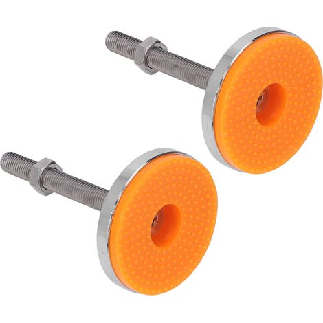 Lot de 2 pieds de meubles robustes, réglables et antidérapants, en caoutchouc TPU, dimensions D100 x M16 x 120 (1/5)
