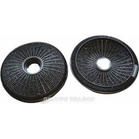 FILTRO DE CARBÓN D190 2PCS F325623 PARA CAMPANA EXTRACTORA