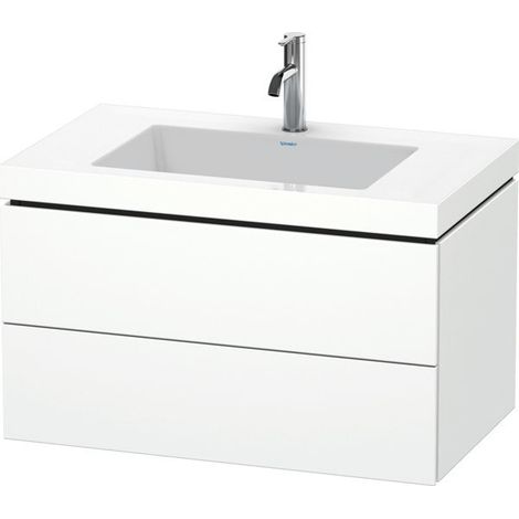 Duravit L-Cube c-bonded Ensemble suspendu, 2 tiroirs, sans (1/4)
