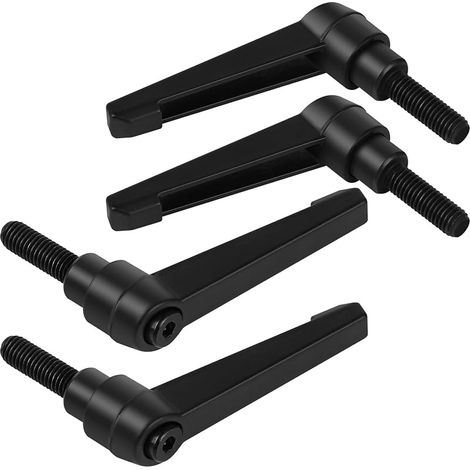 4PCS Poignées de Serrage Réglables M8-25mm, Poignée de Levier de Serrage Rapide en Acier avec 25mm Goujon (1/5)