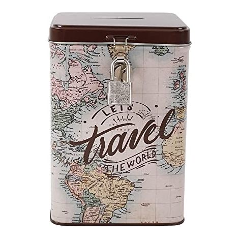 SALVADANAIO LUCCHETTO OLD MAP I-TOTAL XL2016
