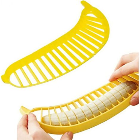 Affetta banane, pratico utensile da cucina, pelapatate (2 pezzi) (1/4)