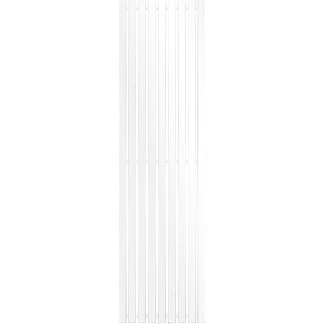 ECD Germany Radiatore Termosifone Termparredo Scaldasalviette Stella Verticale Piatto con Connessione Laterale 480 x 1800 mm Bianco Radiatore Asciugamani da Bagno Verticale Piatto Non Elettrico (1/5)