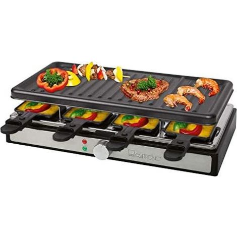 Raclette gril 8 personnes Clatronic RG 3757 Noir (1/5)
