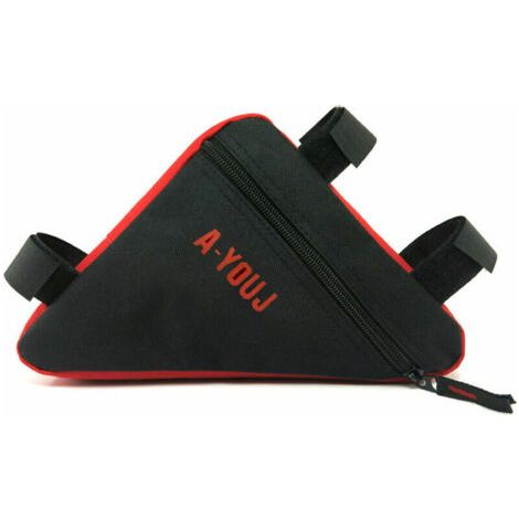 BUNTHAUS Vélo triangle sac sport sac de rangement extérieur vélo de montagne haut tube faisceau sac, rouge (1/5)