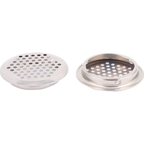 Grille de ventilation sourcing map (2 pièces) pour évier cuisine ou salle bain, filtre bonde 45 mm
