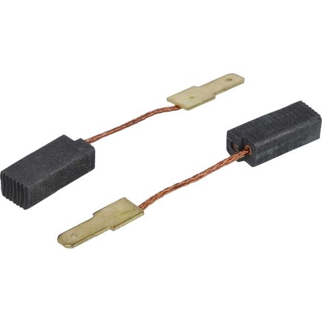 vhbw 2x Carbon Brush 6.3 x 8 x 19 / 6.3 x 8 x 19.5 mm compatible with Festool Pollux 180 E, 180 ET-BG power tool