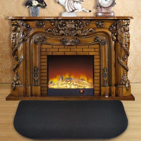 Alfombra de chimenea ignífuga, Alfombra ignífuga 102 x 50 cm, Alfombra ignífuga para chimenea, Alfombra de protección contra incendios, Alfombra ignífuga, Alfombra de chimenea ignífuga para estufas y (1/4)