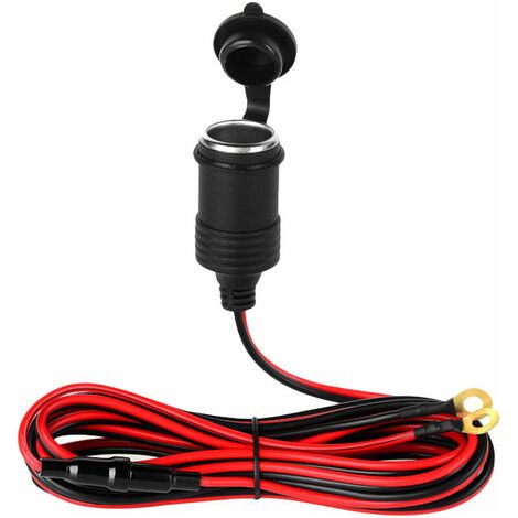 Allume-Cigarette Automobile 12 V - Câble d'Extension avec Fusible Intégré - Prise Type 205 Femelle - 3 M - 10 A (1/4)