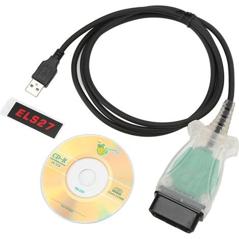 Jeffergarden Câble de diagnostic OBD2 pour Ford Focus, CMax et Mondeo avec adaptateur de numérisation résistant à l'usure ELS27 (1/5)