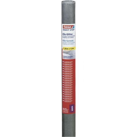 tesa Insektenschutz-Gitter COMFORT Ersatzrolle 100 x 120 cm grau Insektenschutzgitter
