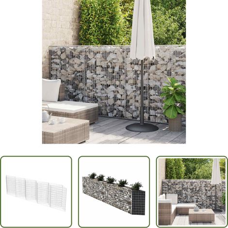 vidaXL Jardin - Panier de gabion Acier galvanisé 300x30x100 cm (1/5)