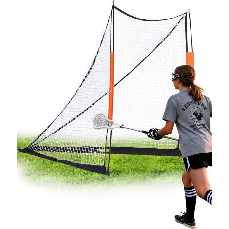 Lacrosse-Tor, 6' x 6' Lacrosse-Netz, tragbares Lacrosse-Tor mit Tragetasche, Glasfaserstange, Hinterhof-Lacrosse-Trainingsausrüstung, einfach aufzubauendes College-Tor, perfekt für das Training (1/5)