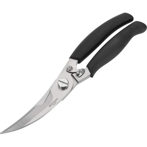 Westmark Trinciapollo, con molla interna e blocco, Lunghezza lama: 8 cm, Acciaio inox, Lucidato, Argento/Nero, 13722280 (1/5)