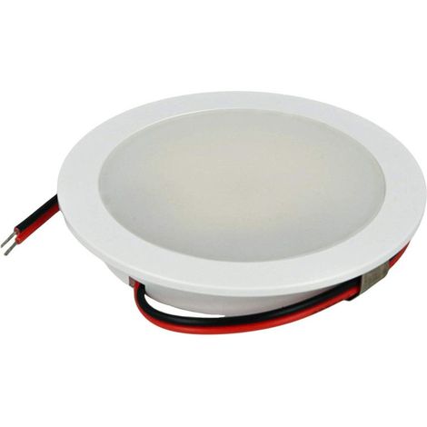 Mini Faretto Led Da Incasso Rotondo Carcassa Bianca 5W AC/DC 12V DC 24V Freddo 6000K Foro 60mm