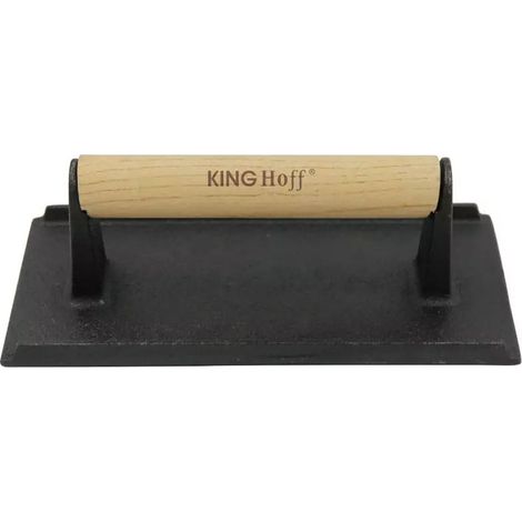 PRENSA PARA HAMBURGUESAS Y FILETES DE HIERRO FUNDIDO KINGHOFF KH-1758 (1/5)