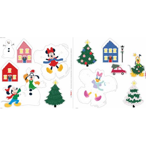 Stickers pour fenêtre Disney Mickey Mouse Joyful (1/2)