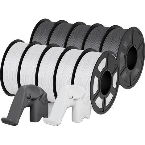 Filamento per stampante 3D, resistenza migliorata, design avvolto con cura, PLA Mat 5WT 5GY (1/2)