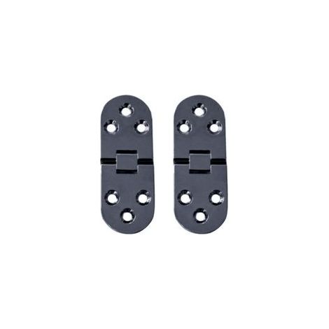 JSSEVN- 2 Pièces Charnières de Table Pliantes Plat Porte Cabinet Pliable Charnières Alliage Zinc Charniere Porte Placard,Round Edge Charnières pour Porte de Meuble avec vis,pour Table,Meubles Bureau G (1/5)