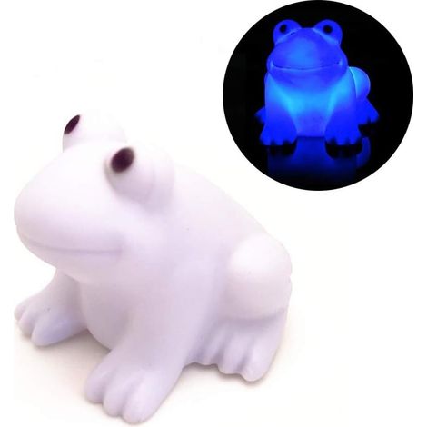 Veilleuse LED grenouille mignonne, lumière décorative à changement de couleur pour chambre d'enfant