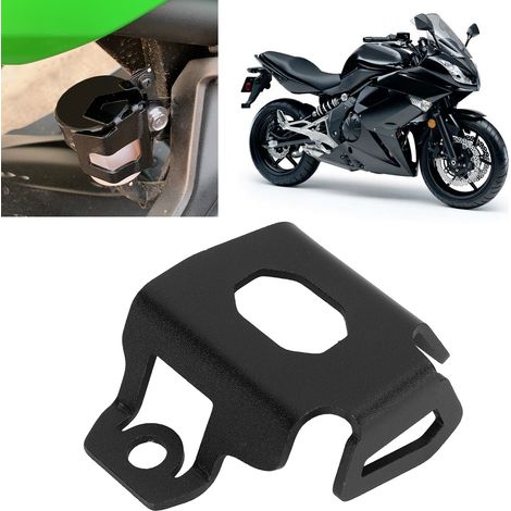 Schutz für den hinteren Bremsflüssigkeitsbehälter für Kawasaki NINJA 400 Motorrad 2018-2021, schwarz. (1/5)
