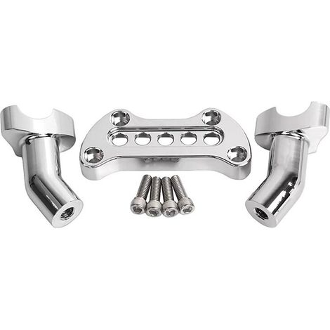 Réhausseur de Guidon Rétractable de 4 Pouces, Pince Supérieure de 1 Pouce pour Dyna Fat Bob Sportster 883 (1/2)