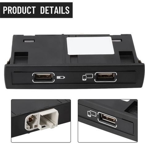 Prise Usb Tableau De Bord - Pour Mercedes CLS A-Class GLA CLA GLE - Référence A1728202100 - Noir - 1 Pièce (1/5)