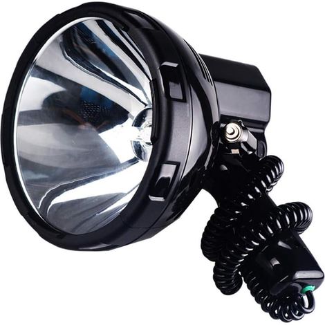 Projecteur de Recherche Haute Puissance 220 W 160 W lumière Forte Longue portée au xénon utilise Une Batterie 12 V/24 V pour la Chasse, la Voiture, Le Bateau, etc., Lampe de Poche à Gradation contin