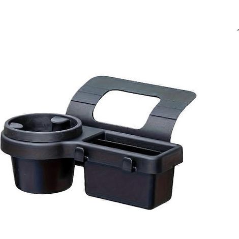 Boîte de rangement pour voiture avec porte-gobelet, étagère à boissons, emplacement pour téléphone et étagère suspendue, organisateur multifonctionnel en ABS pour l'intérieur de la voiture, installati (1/5)