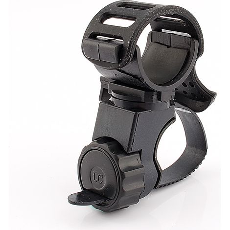Support de lampe torche LED rotatif à 360° pour vélo, avec pince de fixation. (1/5)