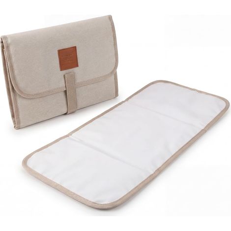 Matelas à langer portable, tapis à langer de voyage, imperméable, pliable, tapis à langer lavable pour maman et papas (1/5)