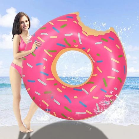 Anneau de Natation Adulte, 120 cm Anneau de Natation Bouée d'été Eau Jouet, Piscine Bouée de Piscine Bouée d'été Eau Jouet pour Adultes et Enfants (1/5)
