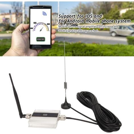Amplificateur de signal GSM 2G domestique – Amplificateur de signal mobile DCS LTE B3 – Gain de liaison montante : 60 dB, gain de liaison descendante : 65 dB – Installation facile – 2G GSM (1/3)