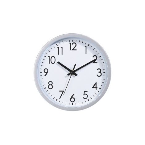 Horloge murale ronde couleurs assorties – Fond blanc Ø20x3,8cm – Chiffres noirs pour lecture facile – Design moderne pour maison et bureau (1/2)