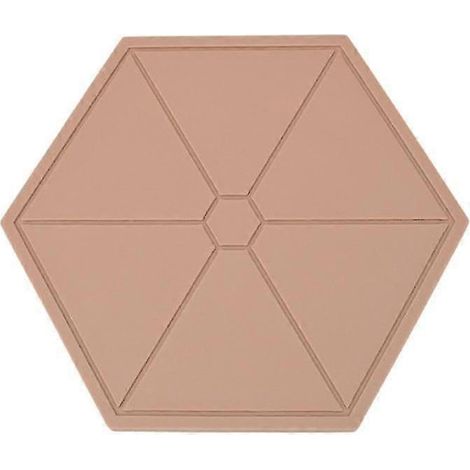 Set de table hexagonal en silicone, antidérapant et résistant à la chaleur, dessous de plat protecteur pour la cuisine et la salle à manger, 16,8 cm (6,61 pouces), lot de 1 (1/5)