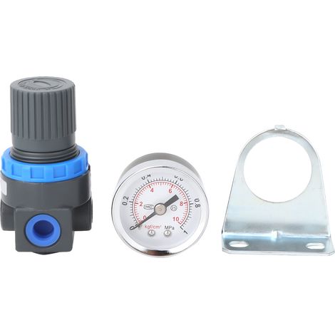 AR2000 Pressure Gauge Aluminum Alloy Pneumatic Air Control Compressor Regulator G1/4" (1/5)
