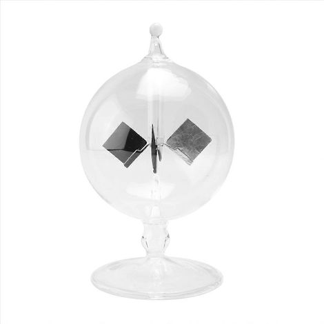 Moulin à vent en verre, radiomètre Solar Crookes, jouet artisanal pour la maison (1/5)