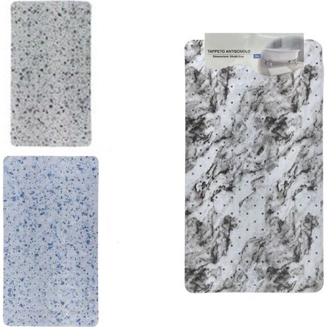 Cleafe - Tappeto Antiscivolo Per Vasca Da Bagno Doccia 38 X 68.5 Cm Effetto Marmo Granito 10793 -