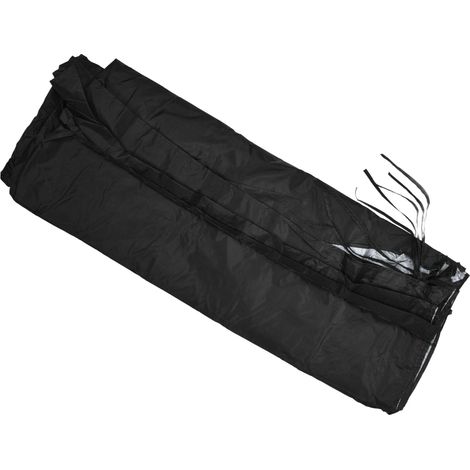 Voile d'ombrage Oxford imperméable, toile de protection UV pour mobilier extérieur, terrasse et jardin, noir. (1/5)