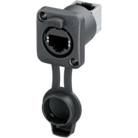 Neutrik Presa da incasso etherCON TOP airtight 90° NE8FDPU-TOP Presa Nero 1 pz.