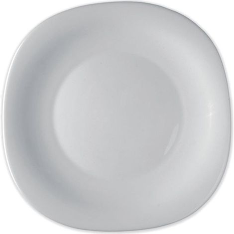PIATTO PICCOLO LINEA PARMA ROCCO BORMIOLI IN OPALGLASS BIANCO QUADRATO 19 CM
