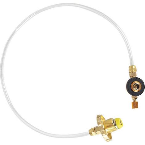Adaptateur de remplissage de propane pour le camping en plein air / Adaptateur de connexion pour bouteille de gaz / Pièces d'adaptation pratiques et portables pour la randonnée (1/4)