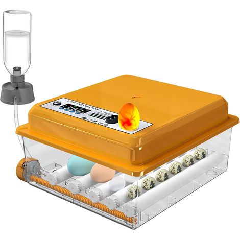 Couveuse Oeuf Automatique avec Contrôle de Température Retournement Automatique pour 16 Oeufs, Incubateur Oeuf rouleaux réglables et ajout automatique d'eau, Couveuse Mire Oeufs Intégré (1/5)