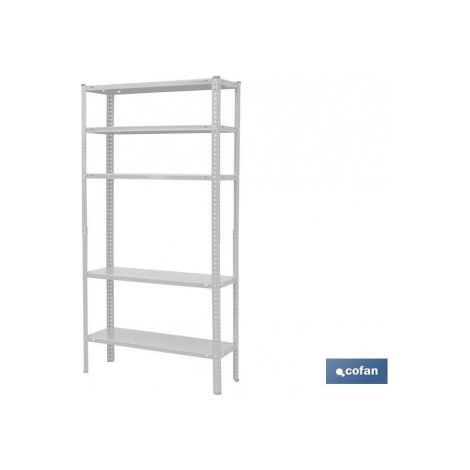 Kit estant. metal c/torn. 5 baldas 180x90x30 blc
